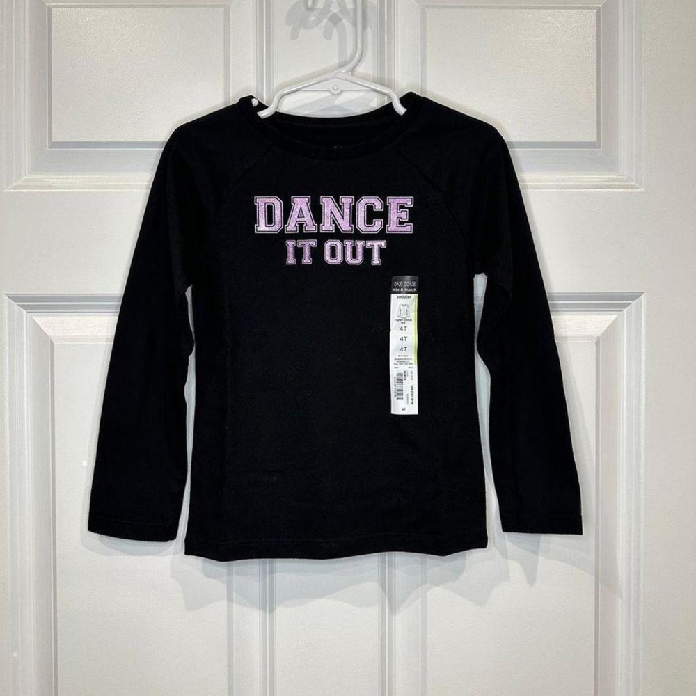 Girls Dance Long‎ Sleeve Shirt Size 4T NWT